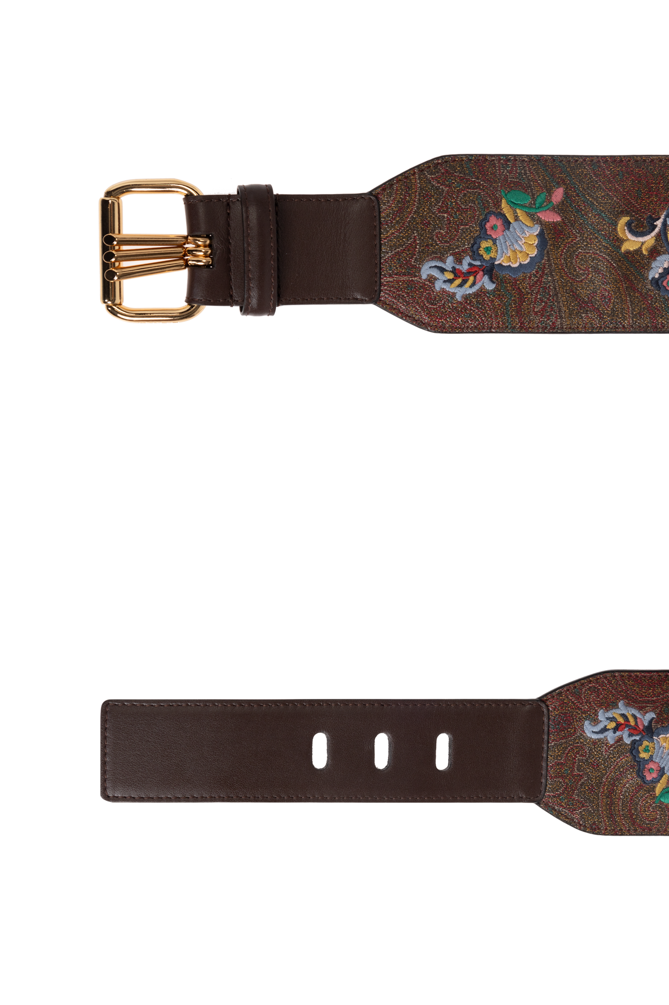 ベルト ETRO Woman Belt Brown WP3B0037AP317 R2723 ETRO Leather belt | NET-A-PORTER